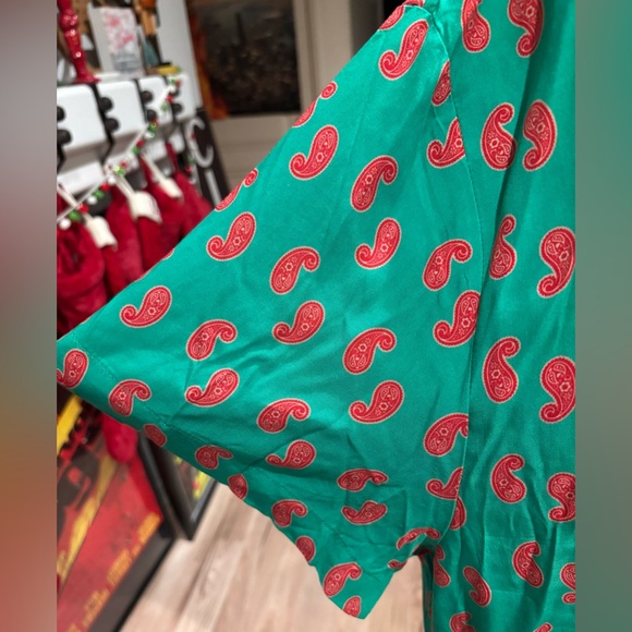 NWT MAISON ARTICLE BLOCK PAISLEY RAYON SHORT SLEEVE 2XL. Gorgeous shirt! - Picture 5 of 12